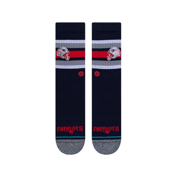 Stance New England NE Patriots Pats Backfield Socks Navy Blue A556C20BPT… - Picture 2 of 3